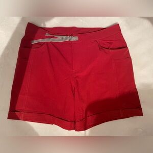 ZYIA High Waist Red Not Just A Trail Short-Long